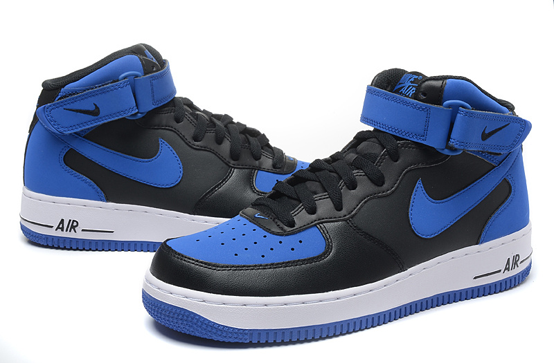 Men Air Jordan 1 Retro Magic Strap Black Blue - Click Image to Close